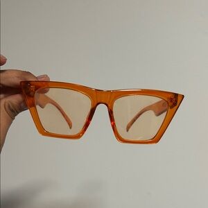 Bold Orange Sunglasses